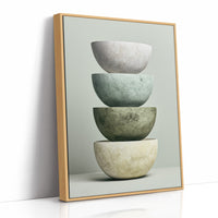 Stacked Stoneware: Sage to Cream