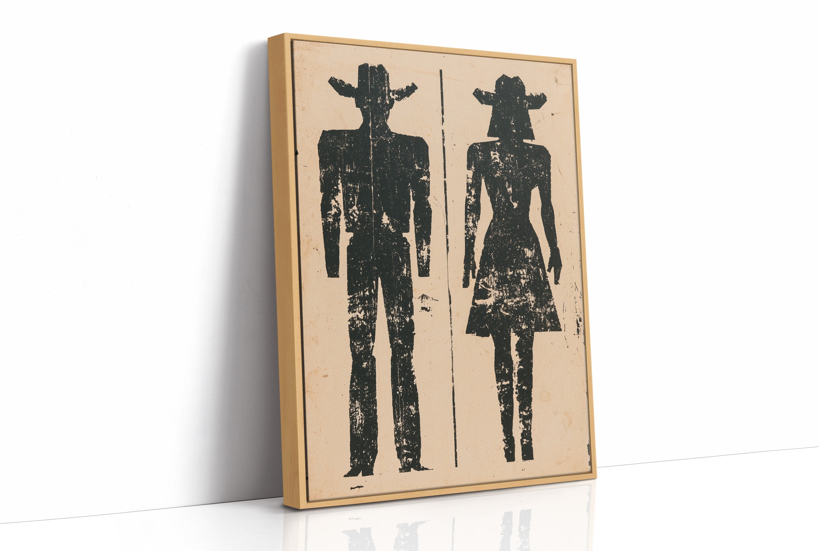 Cowboy and Cowgirl Silhouettes