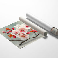 Blossoms Rest In Golden Hour Light