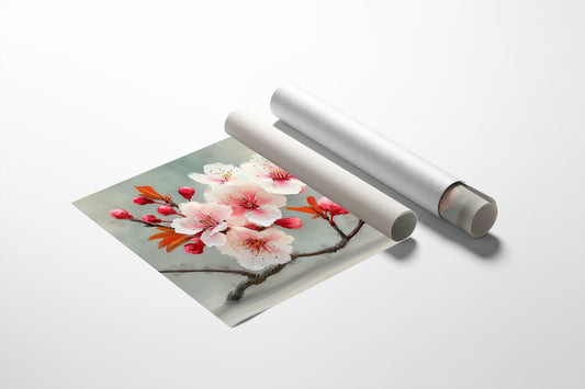 Blossoms Rest In Golden Hour Light