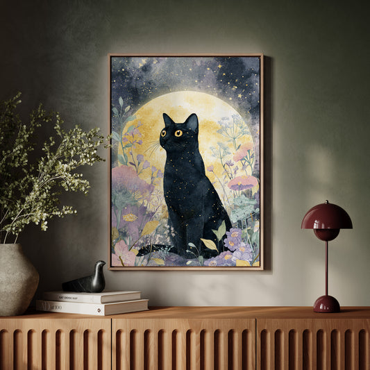 Starlit Vigil Among Blossoms