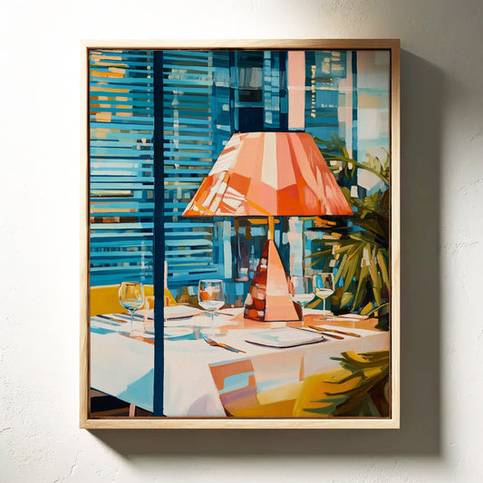 Coral Lamp Lights Summer Evening