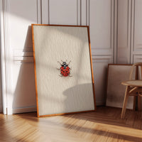 Tiny Ladybug on Paper