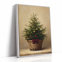 Evergreen Simplicity Against Dark Walls