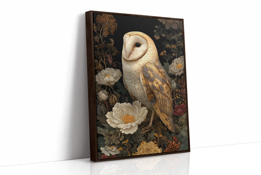 Midnight Blooms With Golden Wings