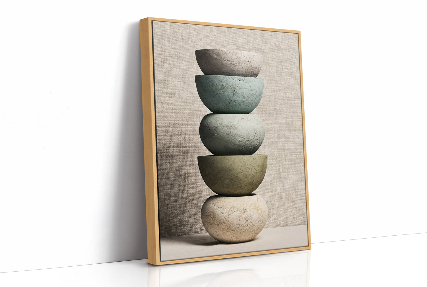 Stacked Stoneware: Linen and Sage