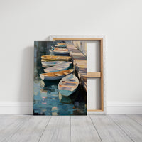 Harbor Boats Wait For Morning