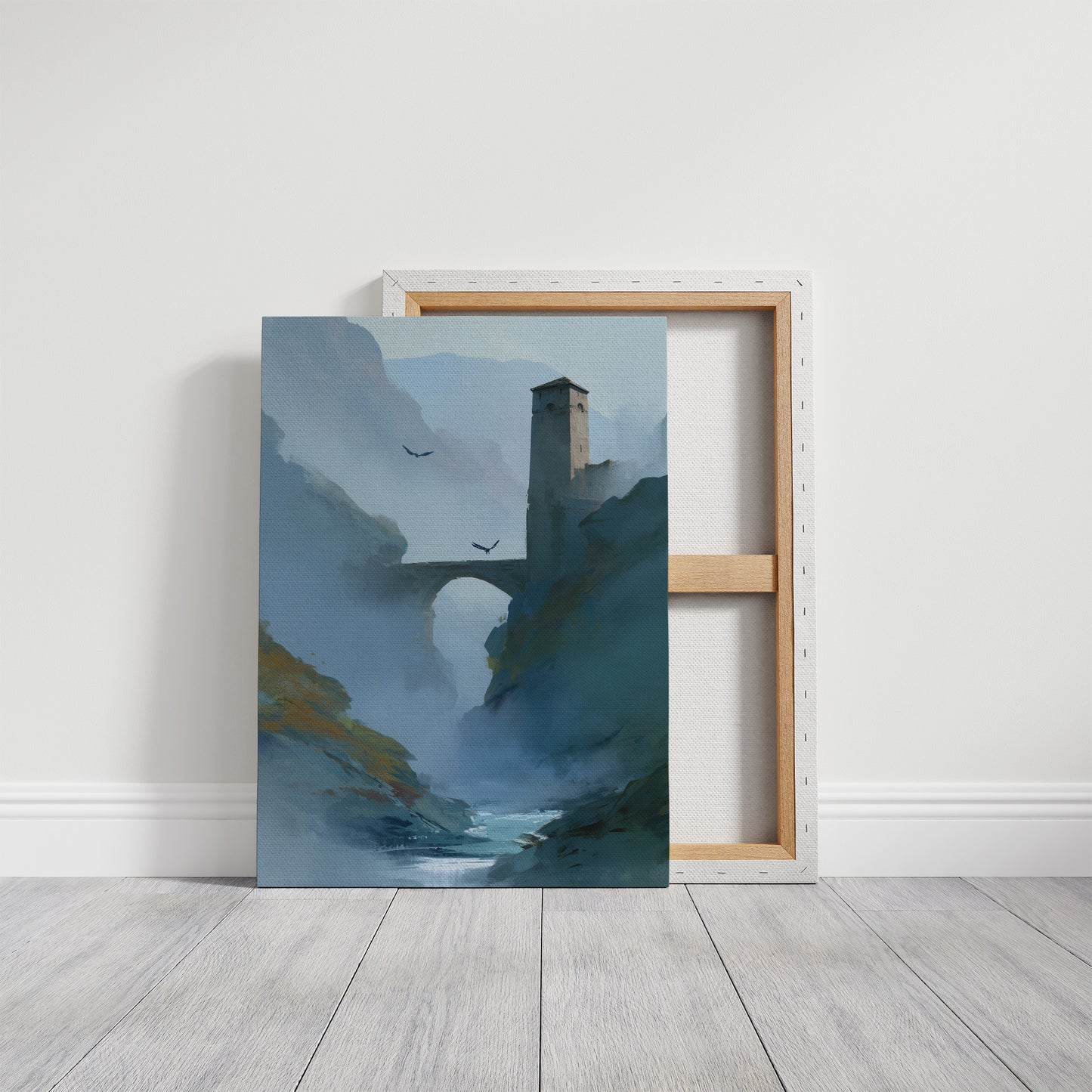 Tower Stands Where Rivers Meet Mist