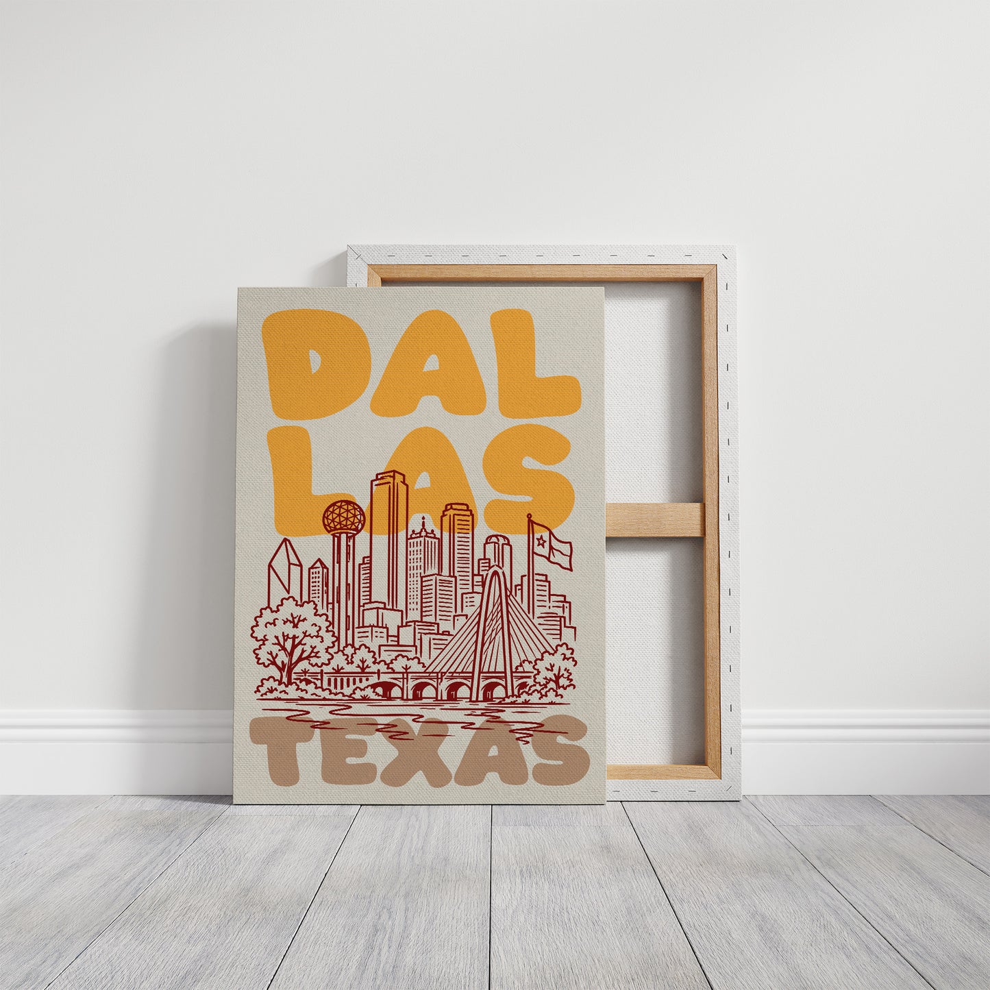 Dallas, Bubble Letter Skyline