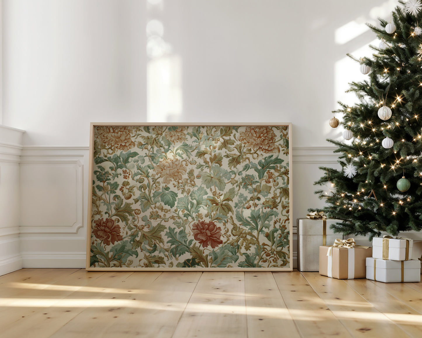 Vintage Blooms Meet Holiday Light