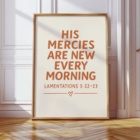 New Every Morning Scripture Print
