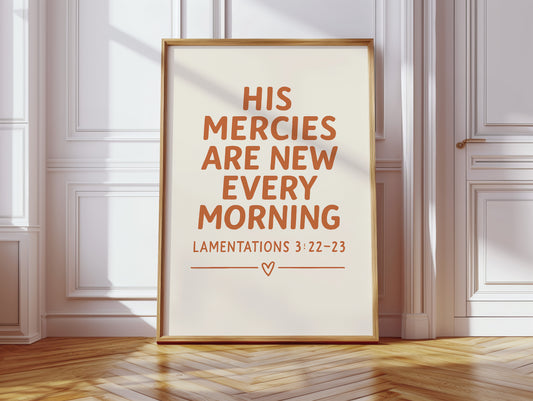 New Every Morning Scripture Print
