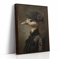 Feathered Nobility In Vintage Attire