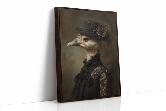 Feathered Nobility In Vintage Attire