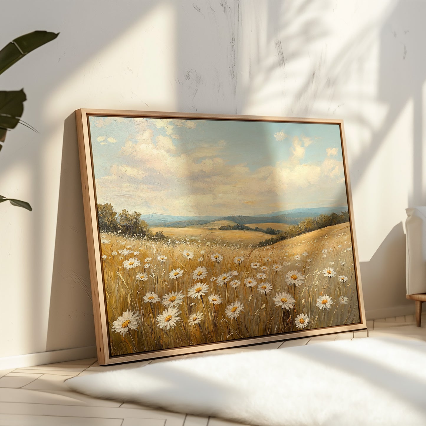Summer Daisies Dance Through Golden Fields