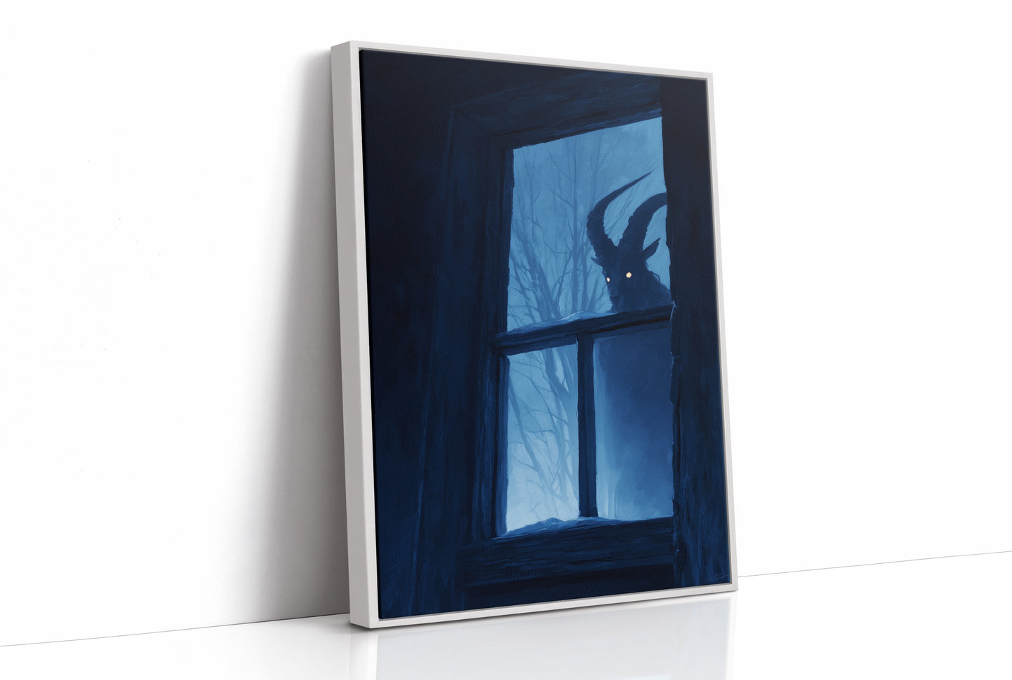 Midnight Visitor At Winter's Window