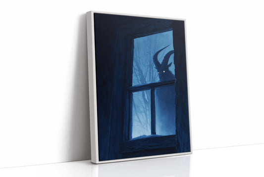 Midnight Visitor At Winter's Window