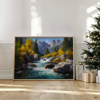 Autumn Rapids Race Through Mountains