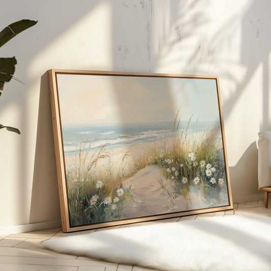 Daisies Dance Along Coastal Dunes
