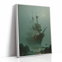 Phantom Vessel In Misty Waters