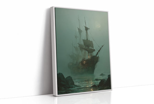 Phantom Vessel In Misty Waters