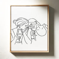 Laughter Ripples Through Wine Glass Stories