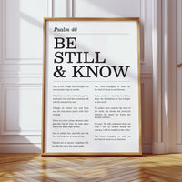 Be Still and Know Psalm 46