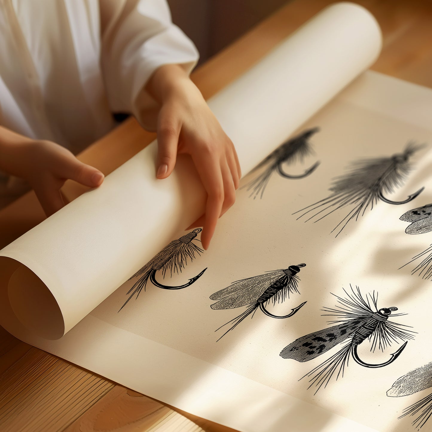 Trout Flies, Ten on the Page