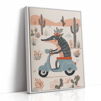 Desert Wolf Rides Vintage Dreams