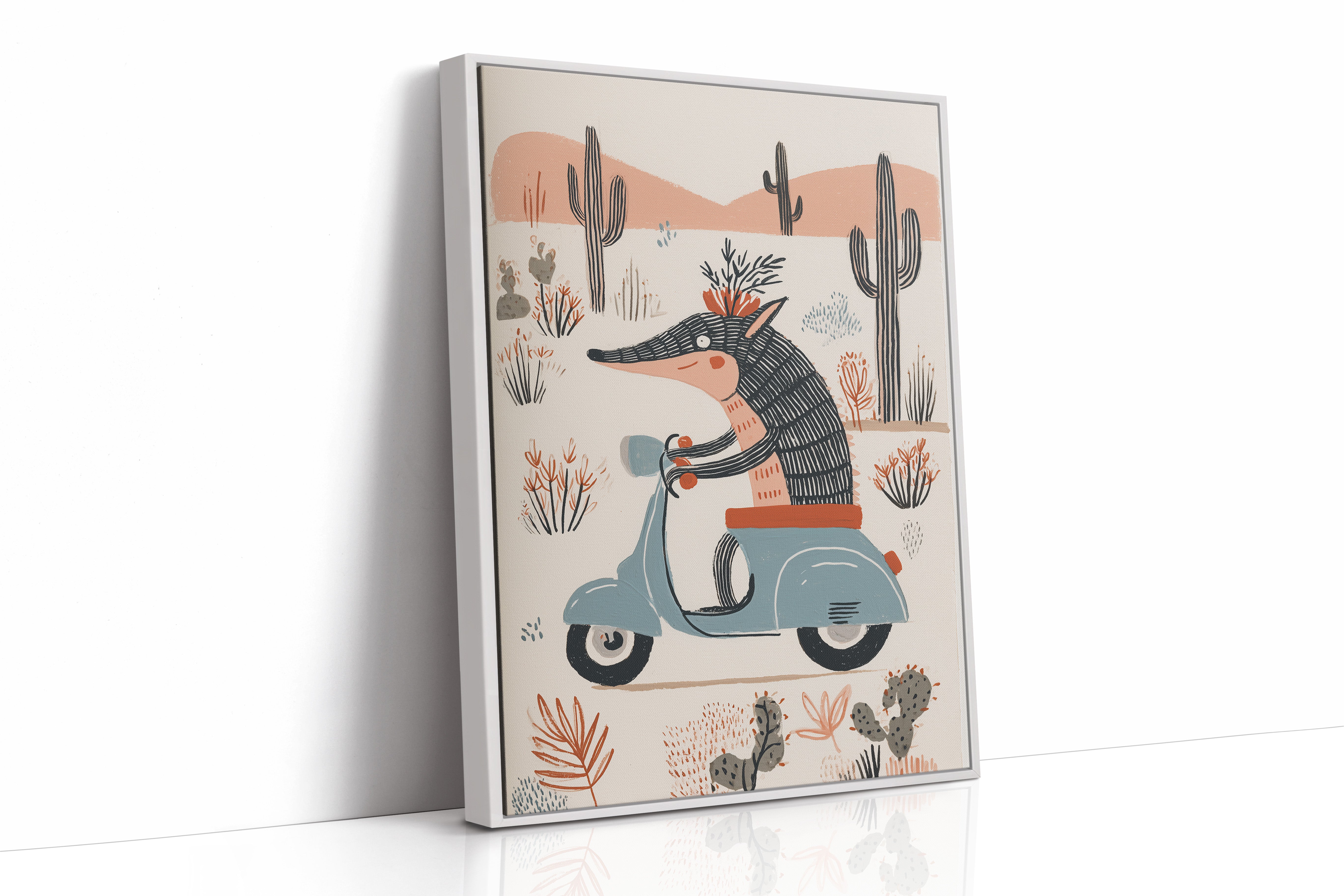 Desert Wolf Rides Vintage Dreams