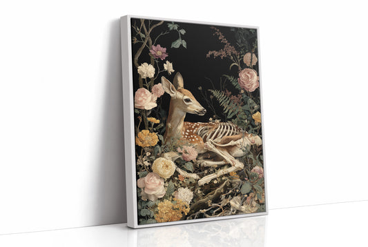 Fawn Bones Among Garden Blooms