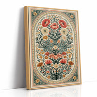 Symmetrical Bouquet Medallion Tapestry