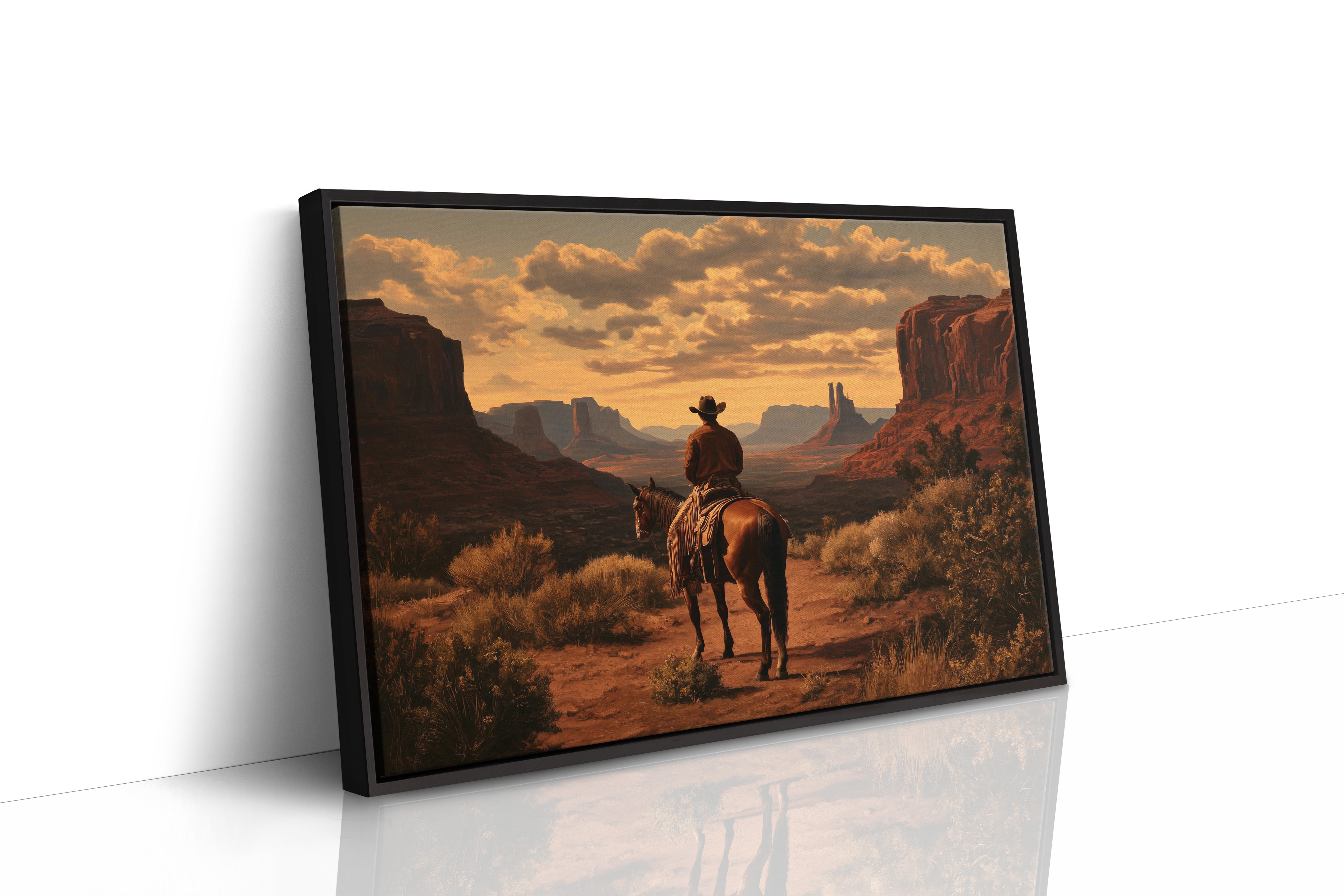 Sunset Maps The Canyon's Heart