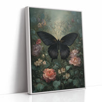 Midnight Blooms Against Dark Walls