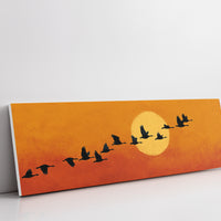 Wild Geese Across the Setting Sun