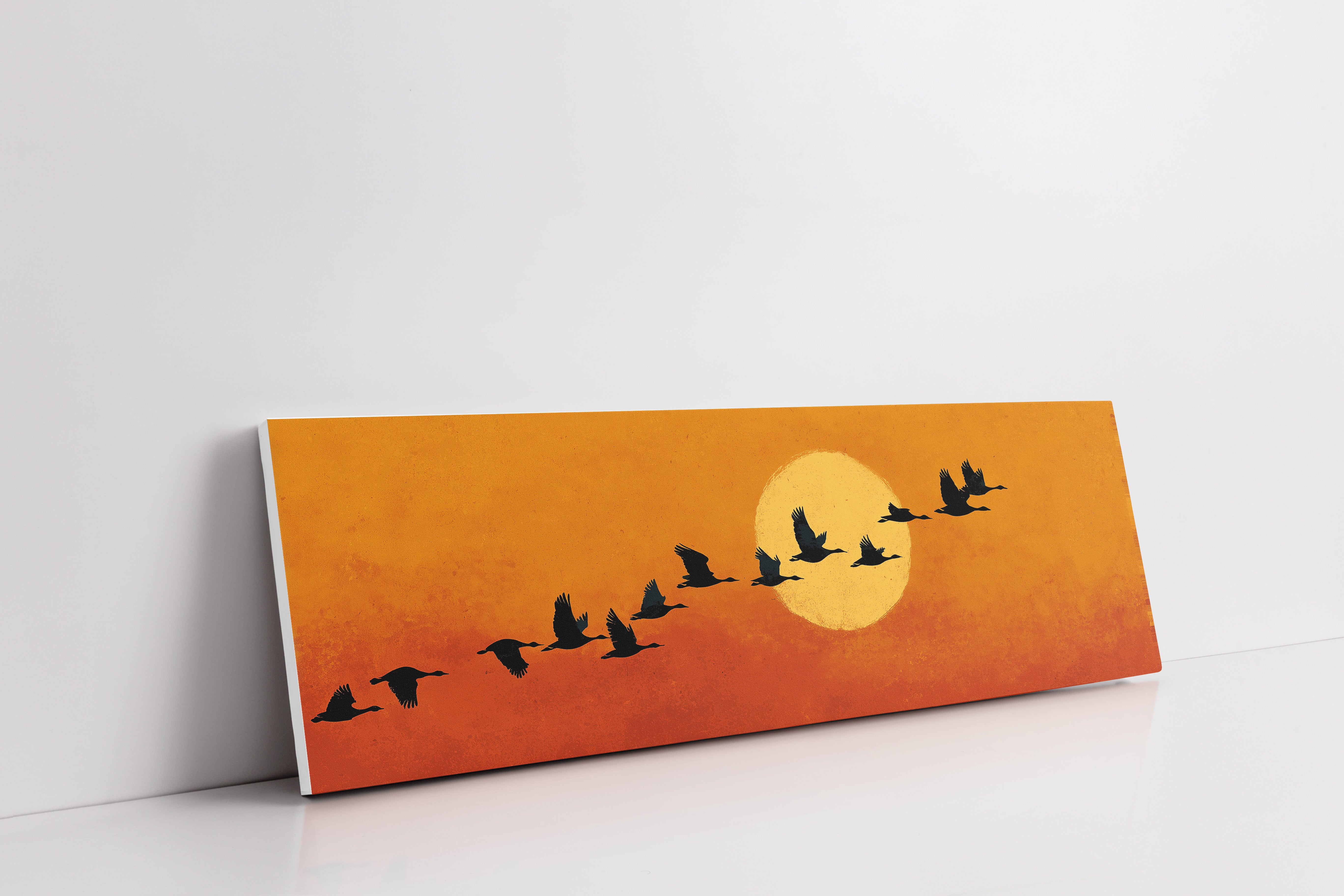 Wild Geese Across the Setting Sun