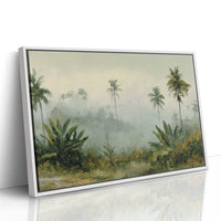 Morning Mist Through Palms
