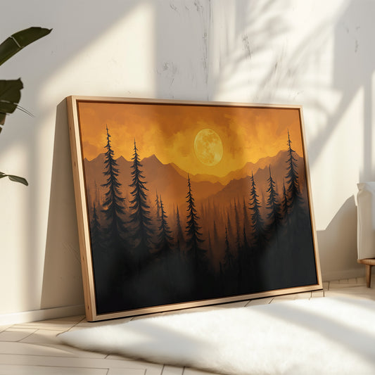 Ancient Pines Watch Golden Moon