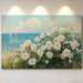 Coastal Roses Dance With Sailboats