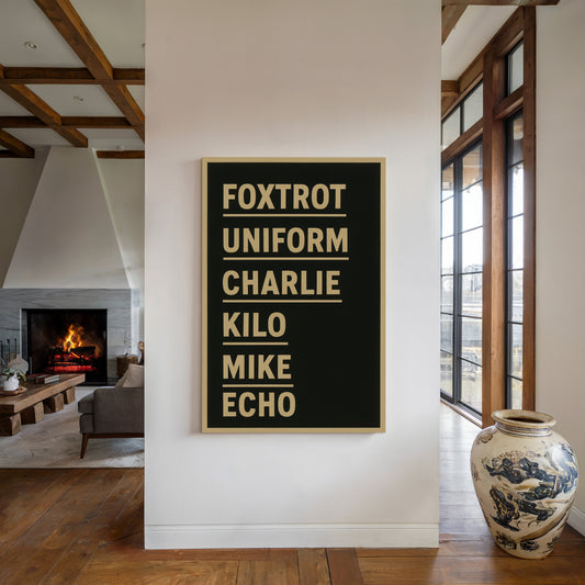 Foxtrot Uniform Charlie Kilo Print