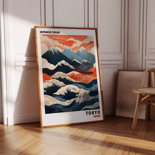 Japanese Fields – Mountain and Wave Harmony