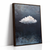 Solitary Cloud Against Dark Skies