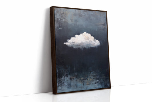 Solitary Cloud Against Dark Skies