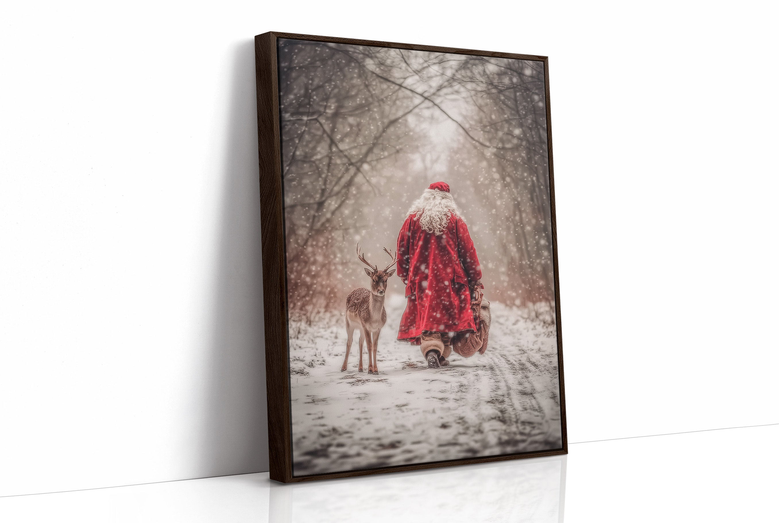 Forest Path Leads Santa Home