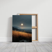 The Moon Came Early to See the Grass