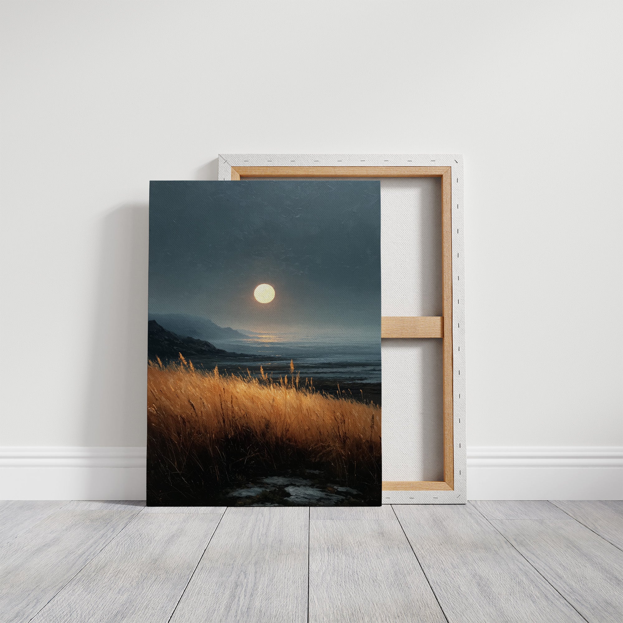 The Moon Came Early to See the Grass