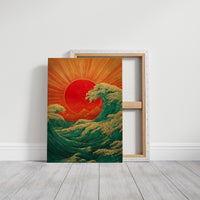 Ocean Waves Chase Rising Sun