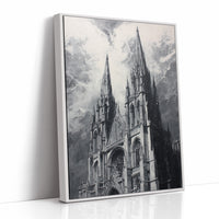 Ancient Spires Reach Stormy Heavens