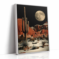 Saguaros Stand Watch Under Luna's Glow