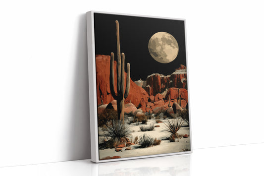 Saguaros Stand Watch Under Luna's Glow